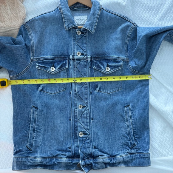 Rag & Bone Definitive Jean Jacket Blue Fire Island Size Small - Picture 14 of 15